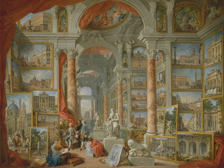 Modern Rome by Giovanni Paolo Panini