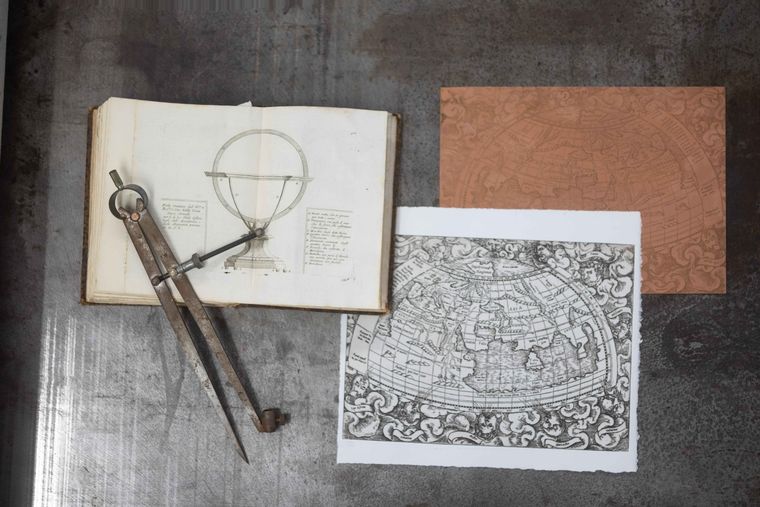Drawings for realization of Dante's Globe