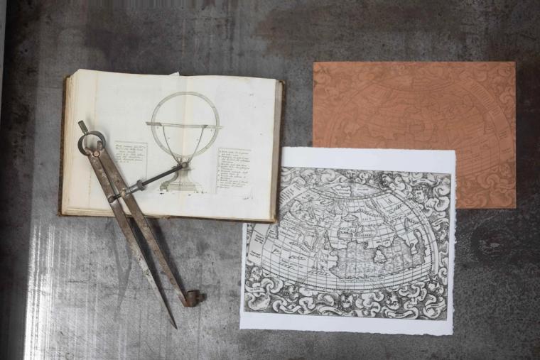 Drawings for realization of Dante's Globe