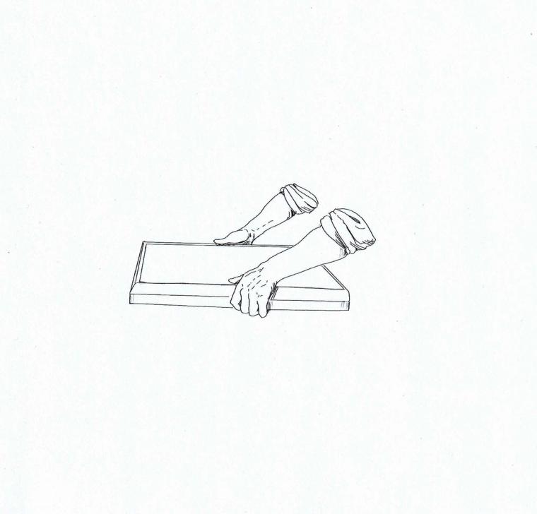 traditional stage of papermaking depicted on a drawing