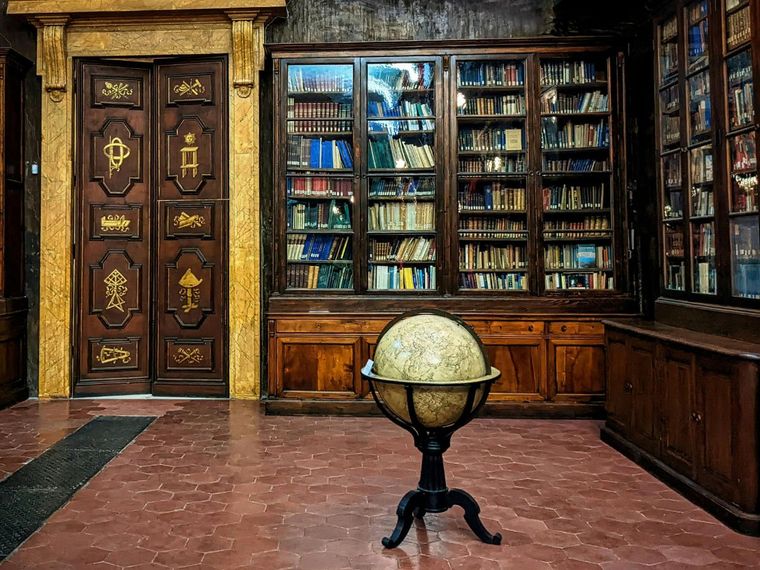 A Globe Displayed in Florence, Italy