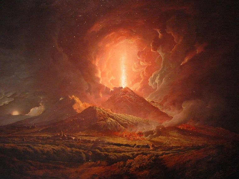 Vesuvius Erupting by Joseph Wright of Derby, 1774 - 1776