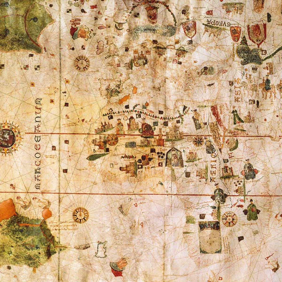 Map of the New World by Juan de la Cosa, 1500