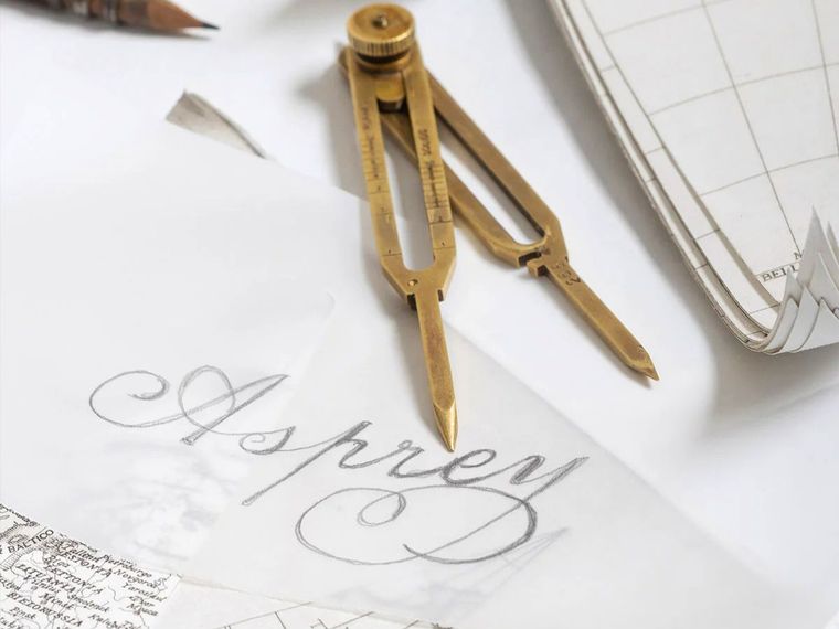 Sketch of the Asprey's engraving that will be placed on the globe later on