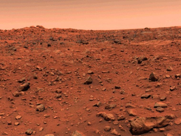 First color image taken by the Viking 1 lander - July 21, 1976