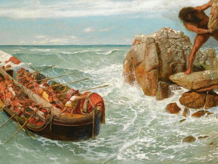 Odysseus and Polyphemus by Arnold Böcklin, 1896