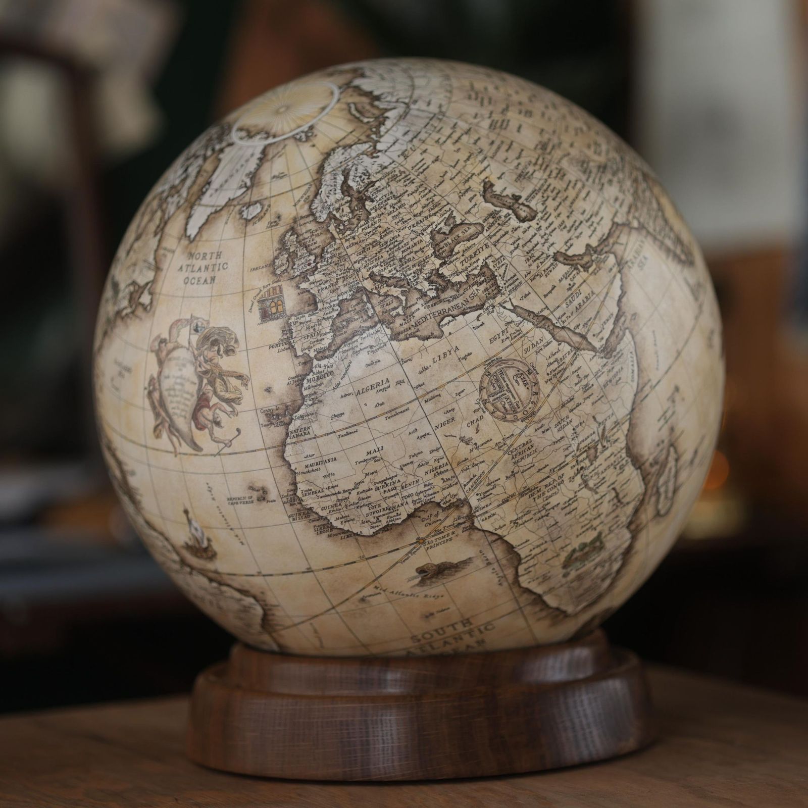 Bowhill's Library Restored Globe