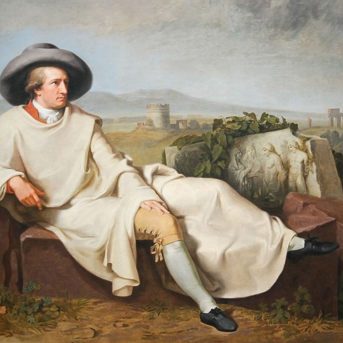 Goethe in the Roman Campagna by Johann Tischbein, 1787