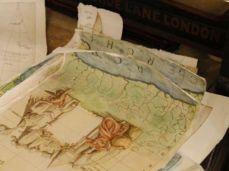 Materials used in the research and crafting of the globes