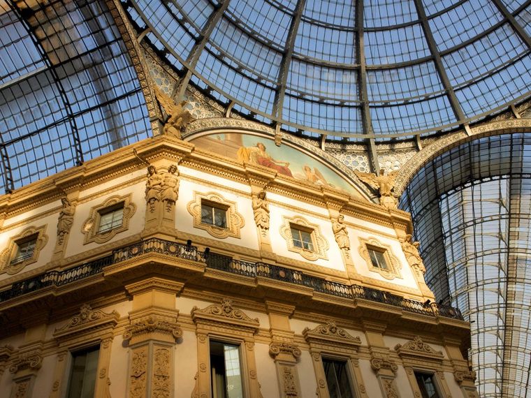 Detail of a fresco at the Galleria Vittorio Emanuele II by Gintare K.