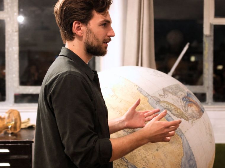 Leonardo Frigo discussing the preservation of Venetian heritage