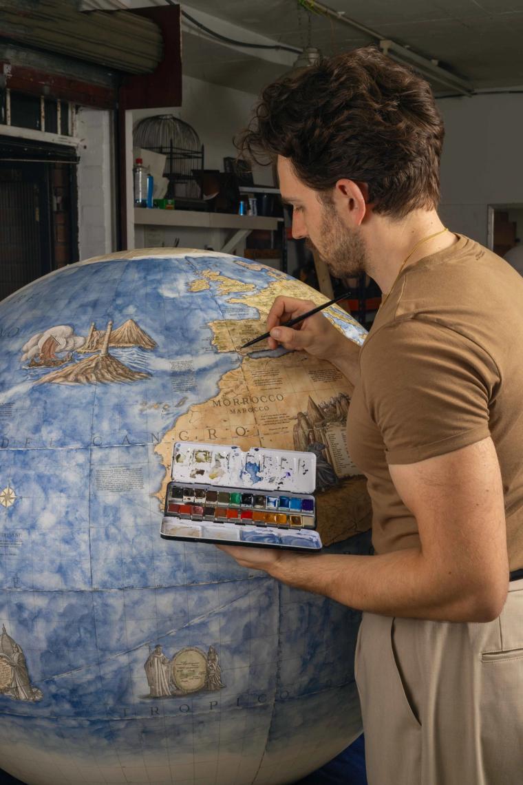 Dante's Globe in the making, by Leonardo Frigo