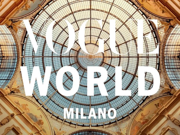 Italian poster for Vogue World Milan 2026