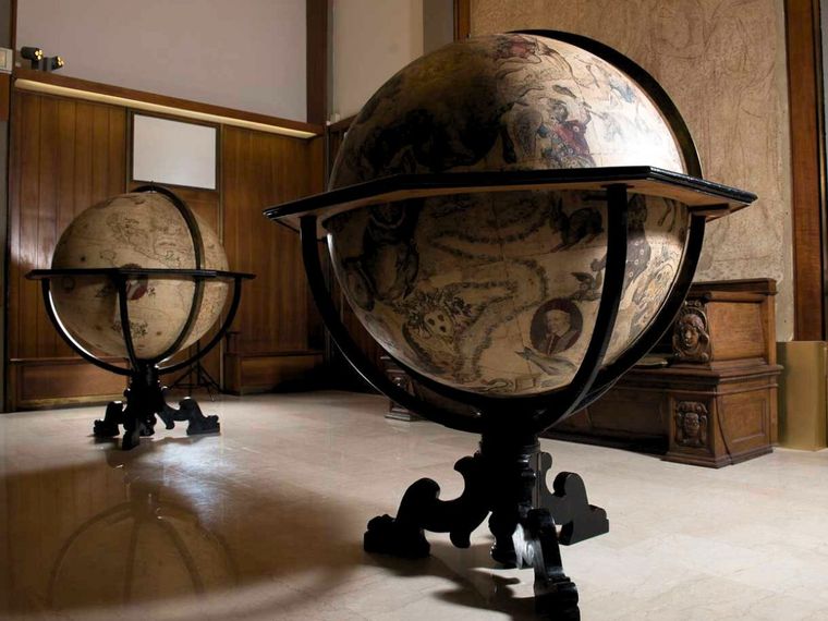 Terrestrial and Celestial Globes by Coronelli