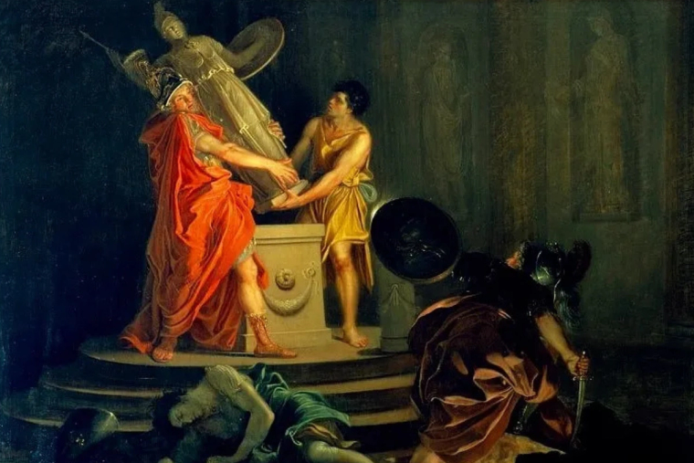 Ulysses and Diomedes Steal the Statue of Athena - Gaspare Landi