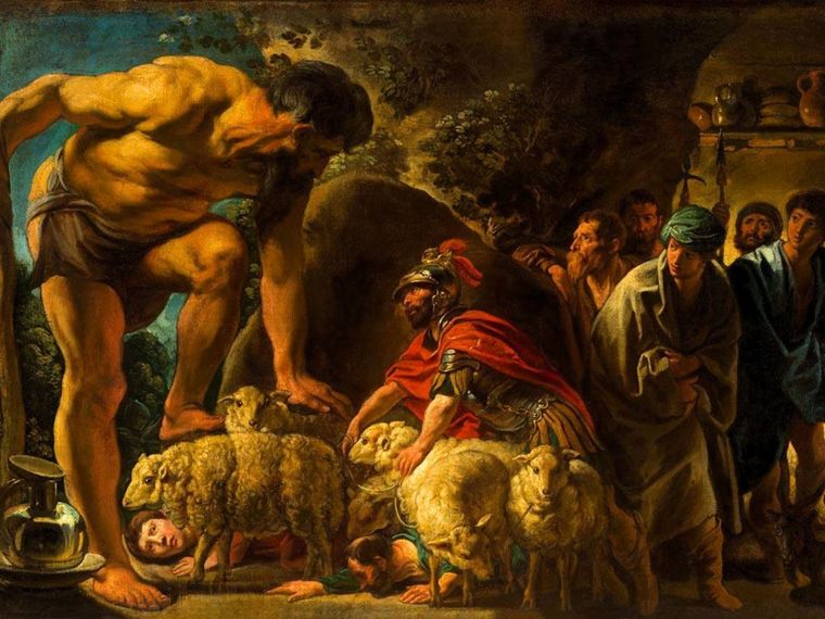 Odysseus in the Cave of Polyphemus by Jakob Jordaens - 16th century, Pushkin Museum, Moscow