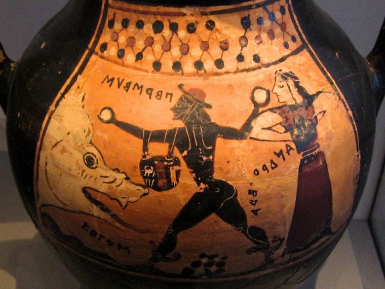 Perseus rescuing Andromeda from Cetus - Altes Museum, Berlin