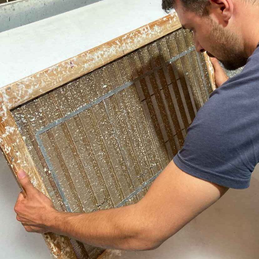 Traditional papermaking process in Fabriano, today