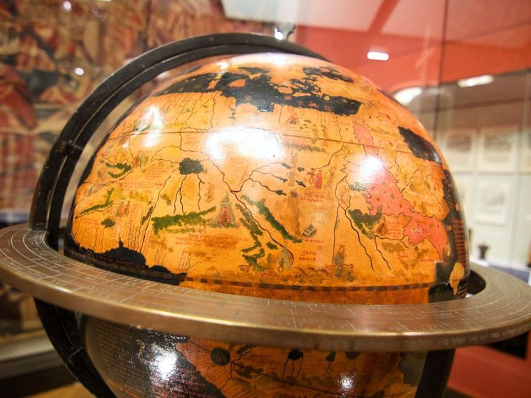The Erdapfel Globe produced by Martin Behaim, 1492