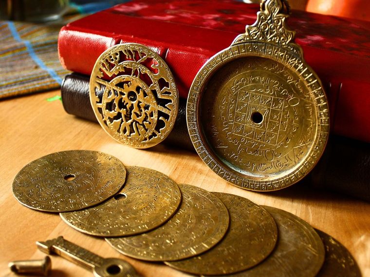 Disassembled 18th Century Astrolabe