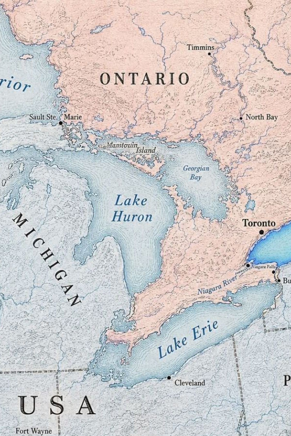 Lake Ontario Map