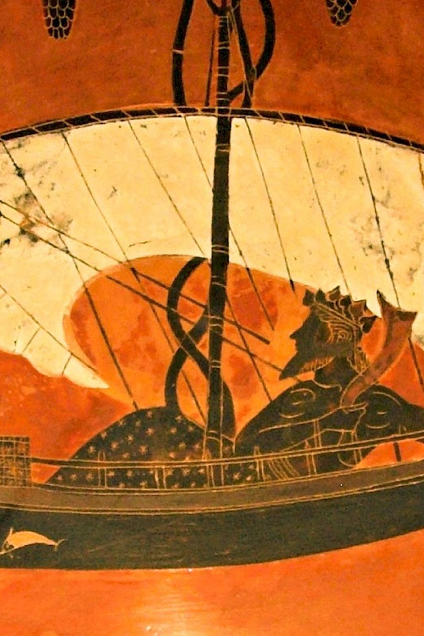 Roman mosaic depicting Odysseus at Skyros unveiling the disguised Achilles - La Olmeda, Pedrosa de la Vega, 5th century AD