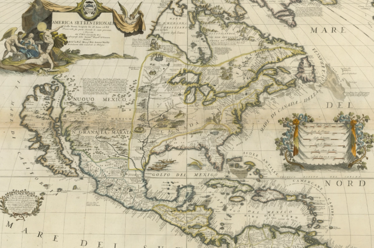 North America by Vincenzo Coronelli