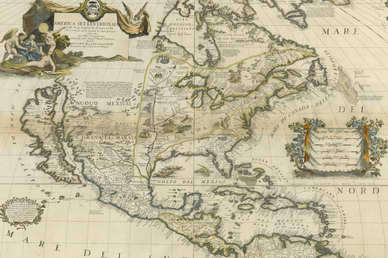 North America by Vincenzo Coronelli