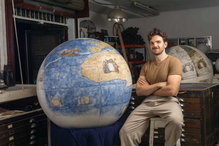 Globe of Dante's Divine Comedy, reproduced by Leonardo Frigo