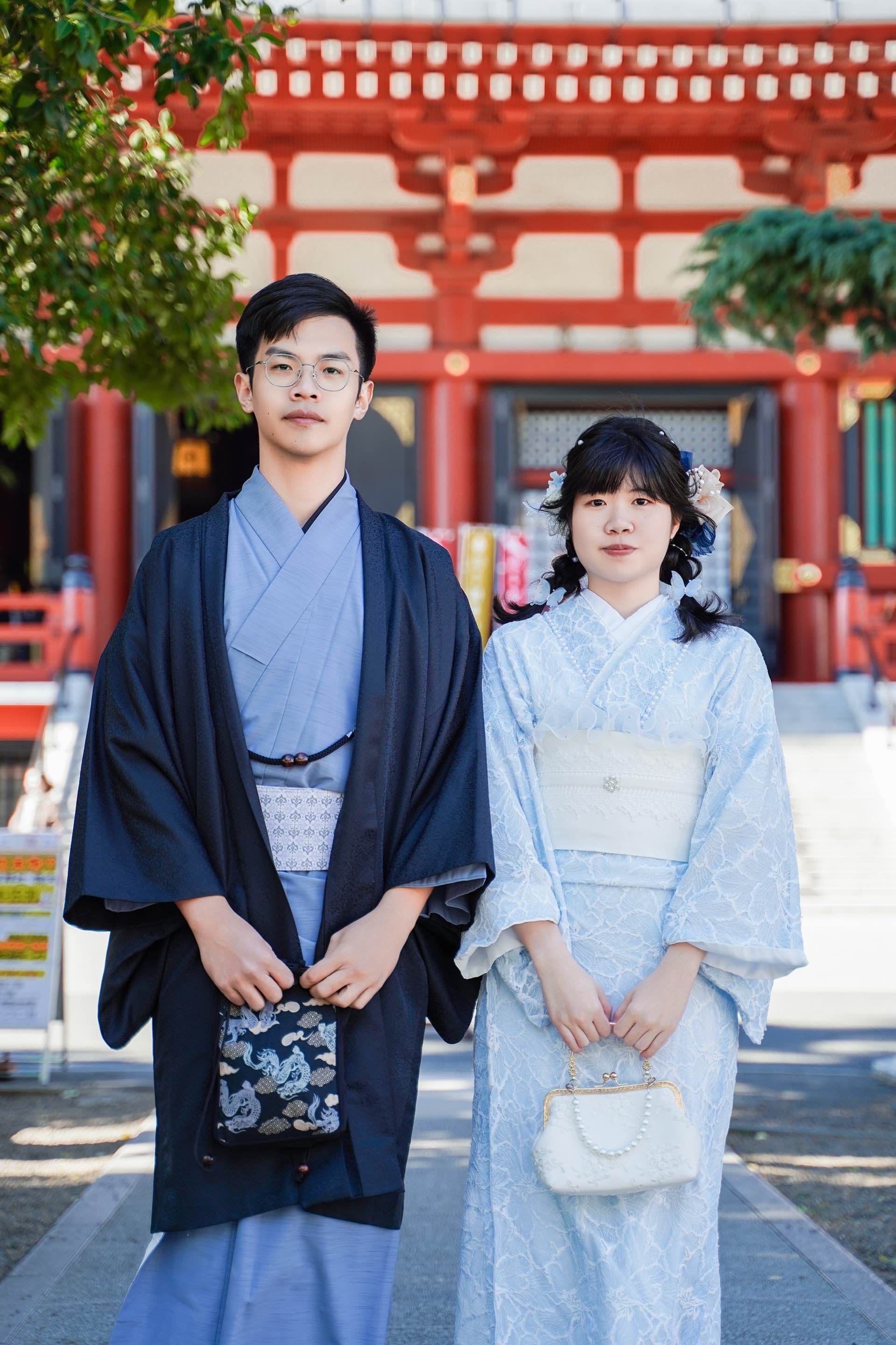 Lace and Antique Kimono Style | Couple Discount Hair styling