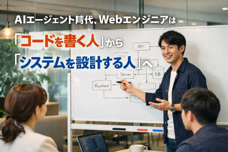 AIエージェント時代、Webエンジニアは「コードを書く人」から「システムを設計する人」へ