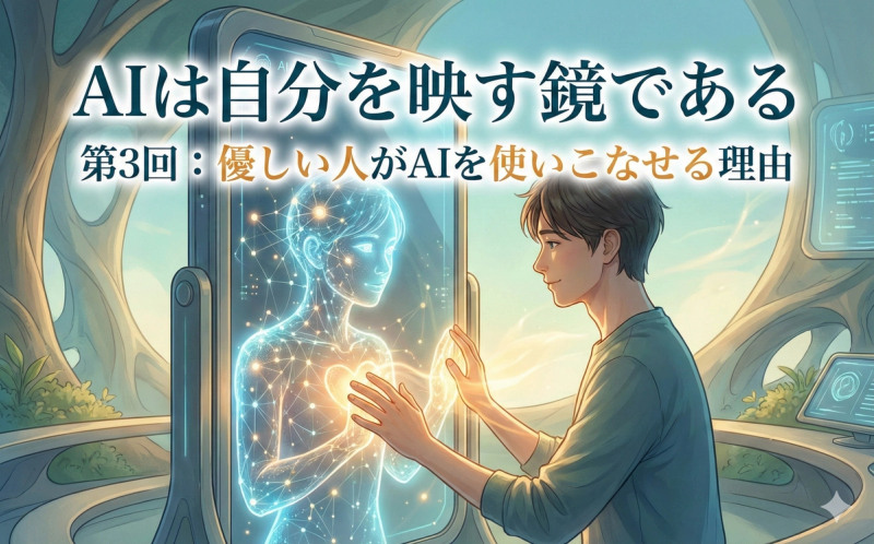 AIは自分を映す鏡である― 第3回：優しい人がAIを使いこなせる理由