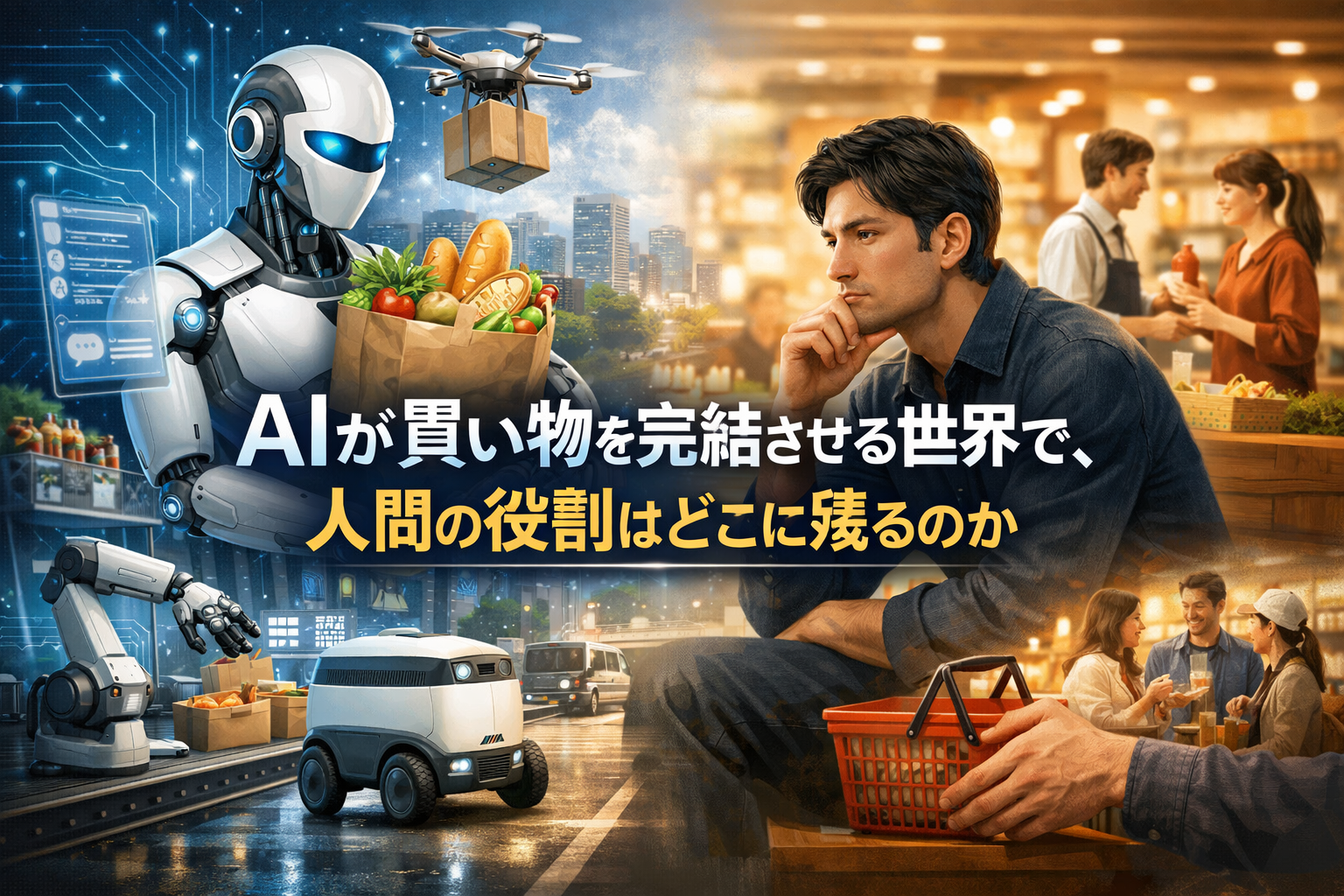 AIが買い物を完結させる世界で、人間の役割はどこに残るのか