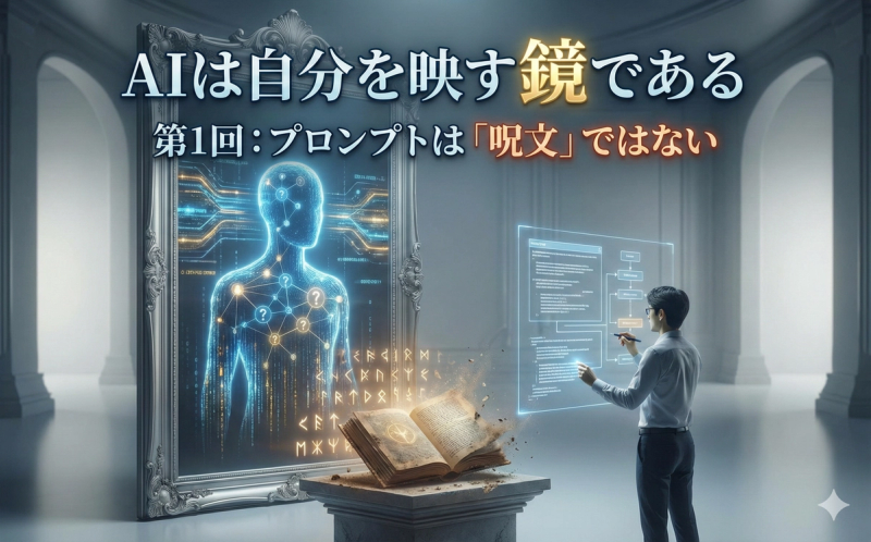 AIは自分を映す鏡である― 第1回：プロンプトは「呪文」ではない