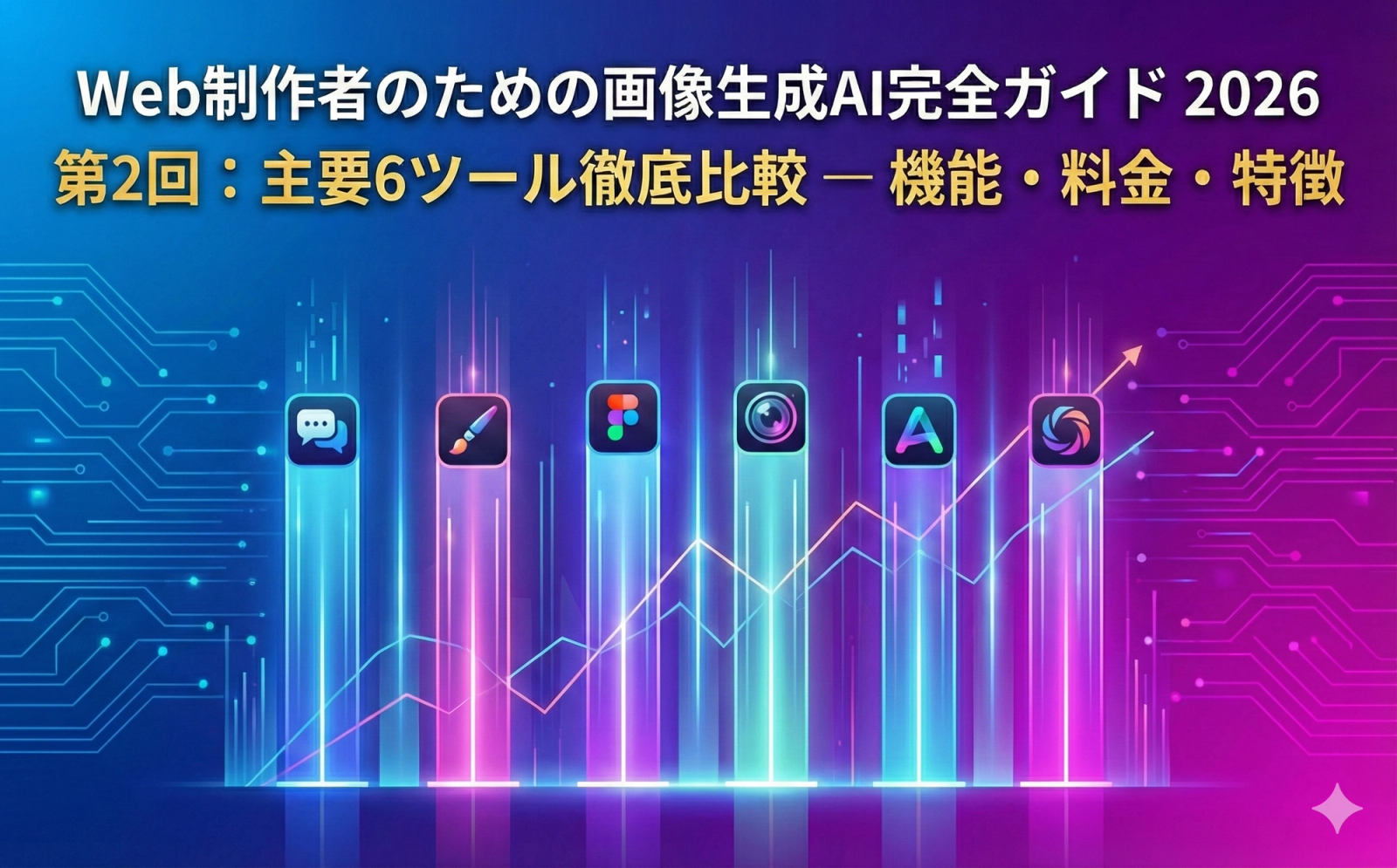 【連載】Web制作者のための画像生成AI完全ガイド 2026 ー 第2回：主要6ツール徹底比較 ― 機能・料金・特徴