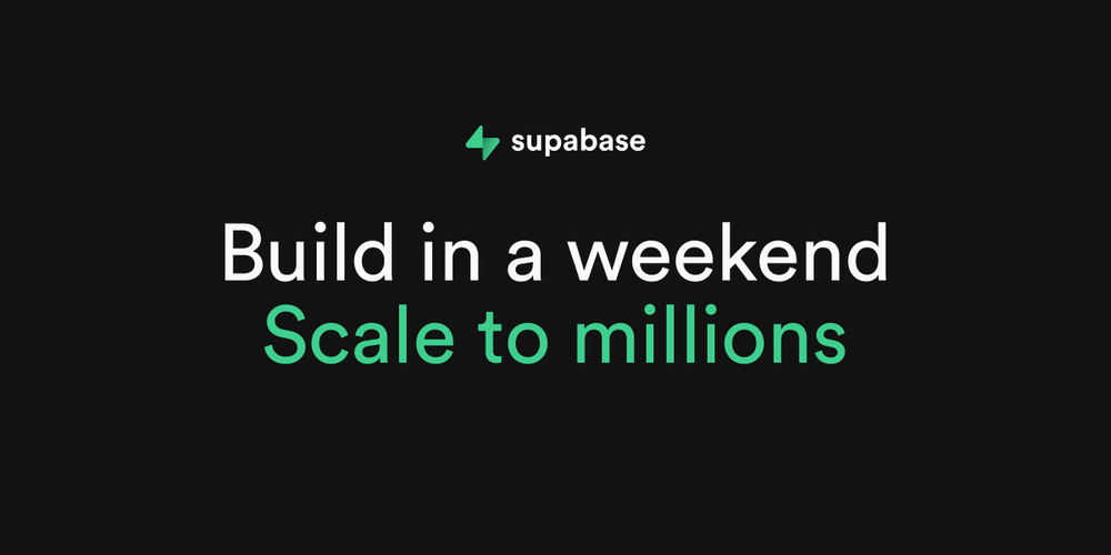 Supabase frontpage Supabase frontpage