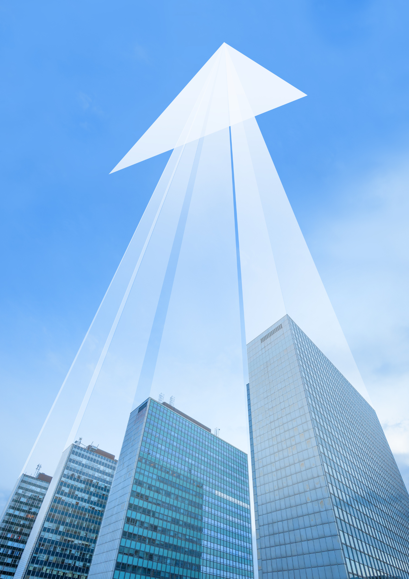 Upward growth visual symbolising business growth.