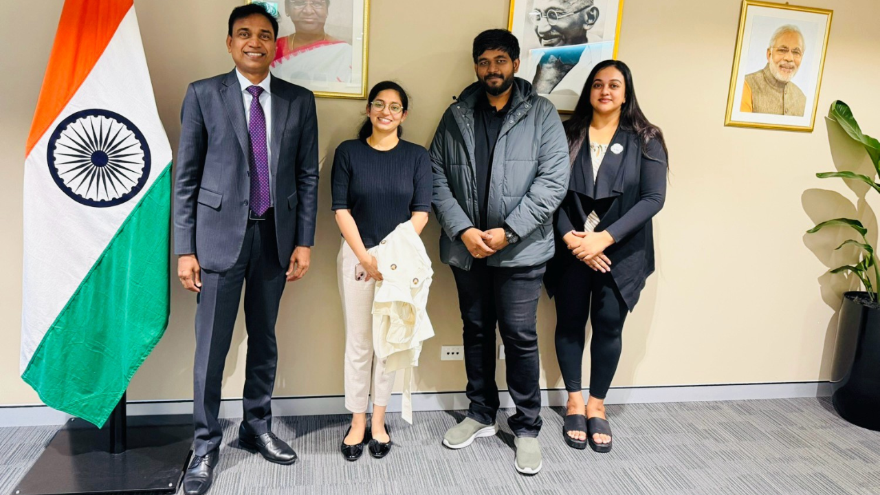 Consul General Dr. Janakiraman Sarvesvaran with Zoho team.