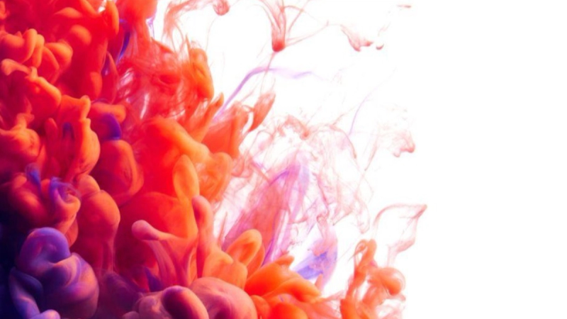 Abstract video different color dye in water