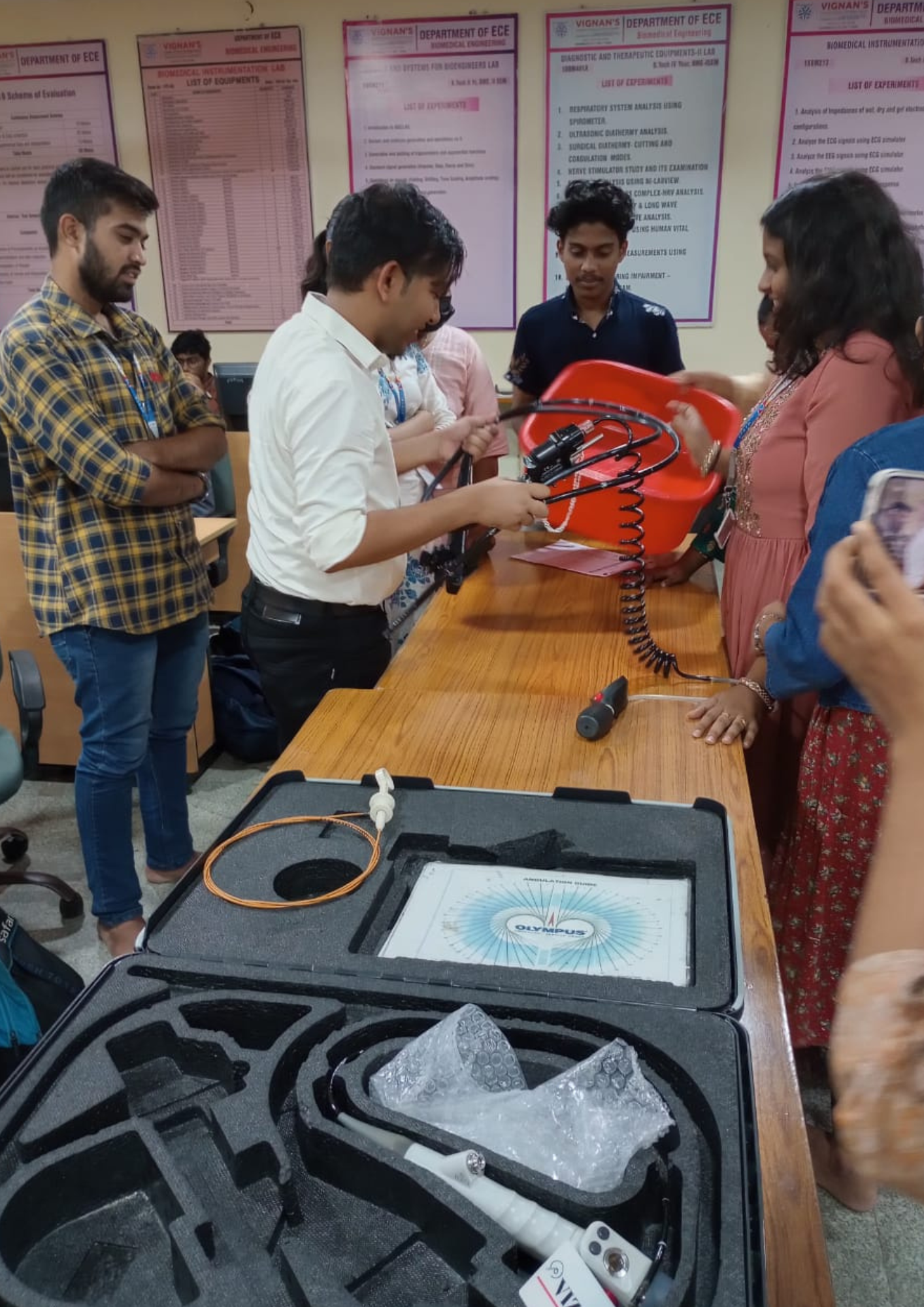 Industrial orientation for students at Vigyan College, Guntur