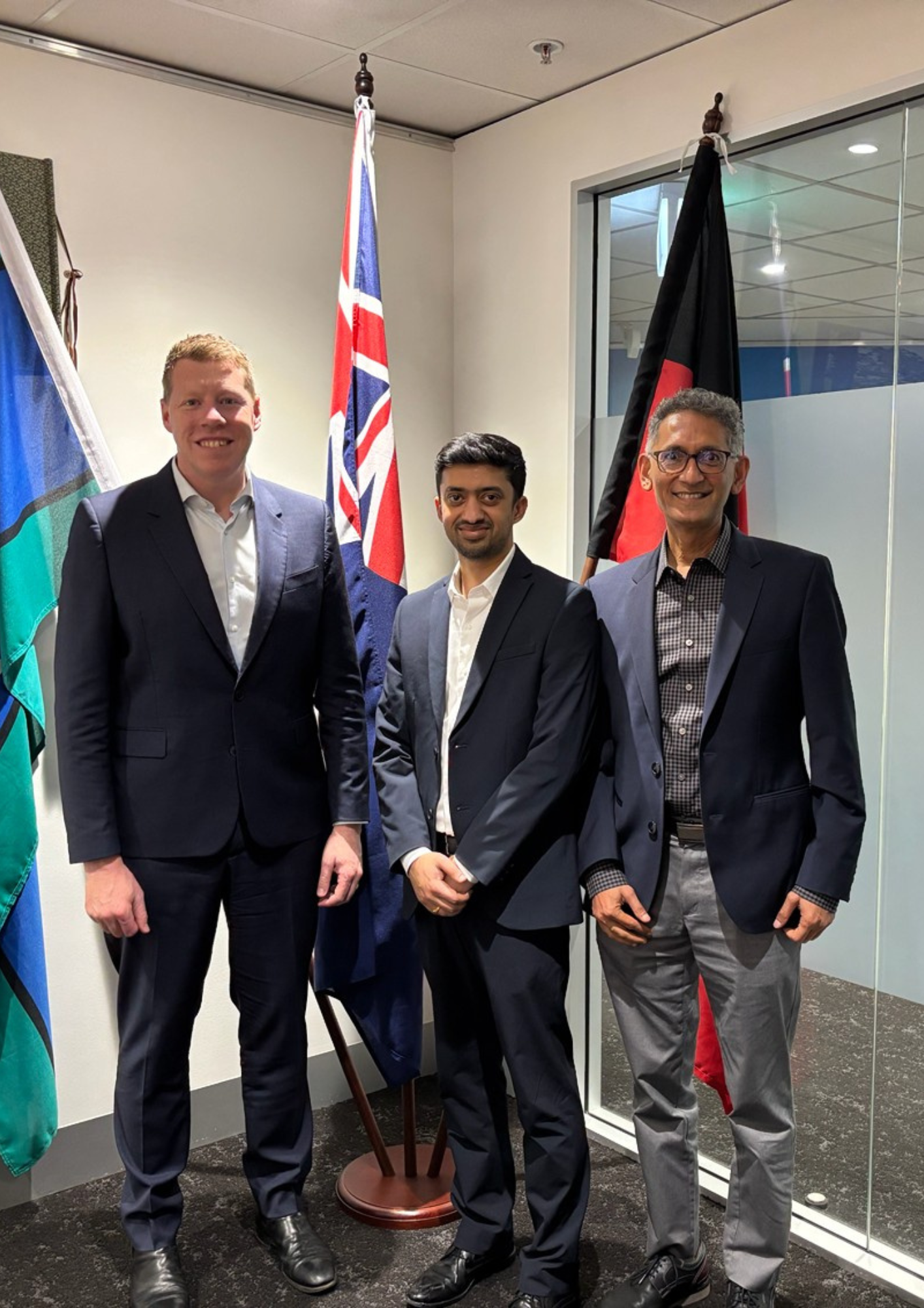 Minister of Trade & Investment Joe Szakacs with Zoho team