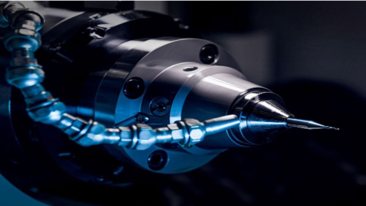 Precision micro-cutting tool in an ANCA CNC grinding machine