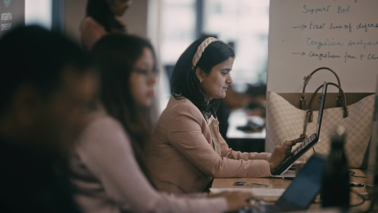 Team working in an office environment.