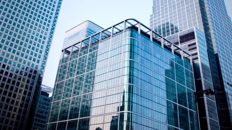 Stock image of skyscrapers