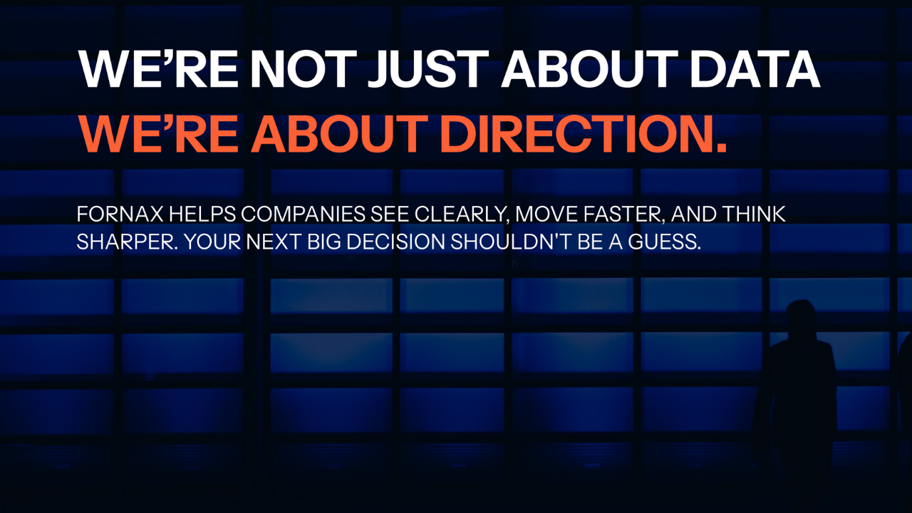 Fornax visual emphasising smart, data-led decision making.