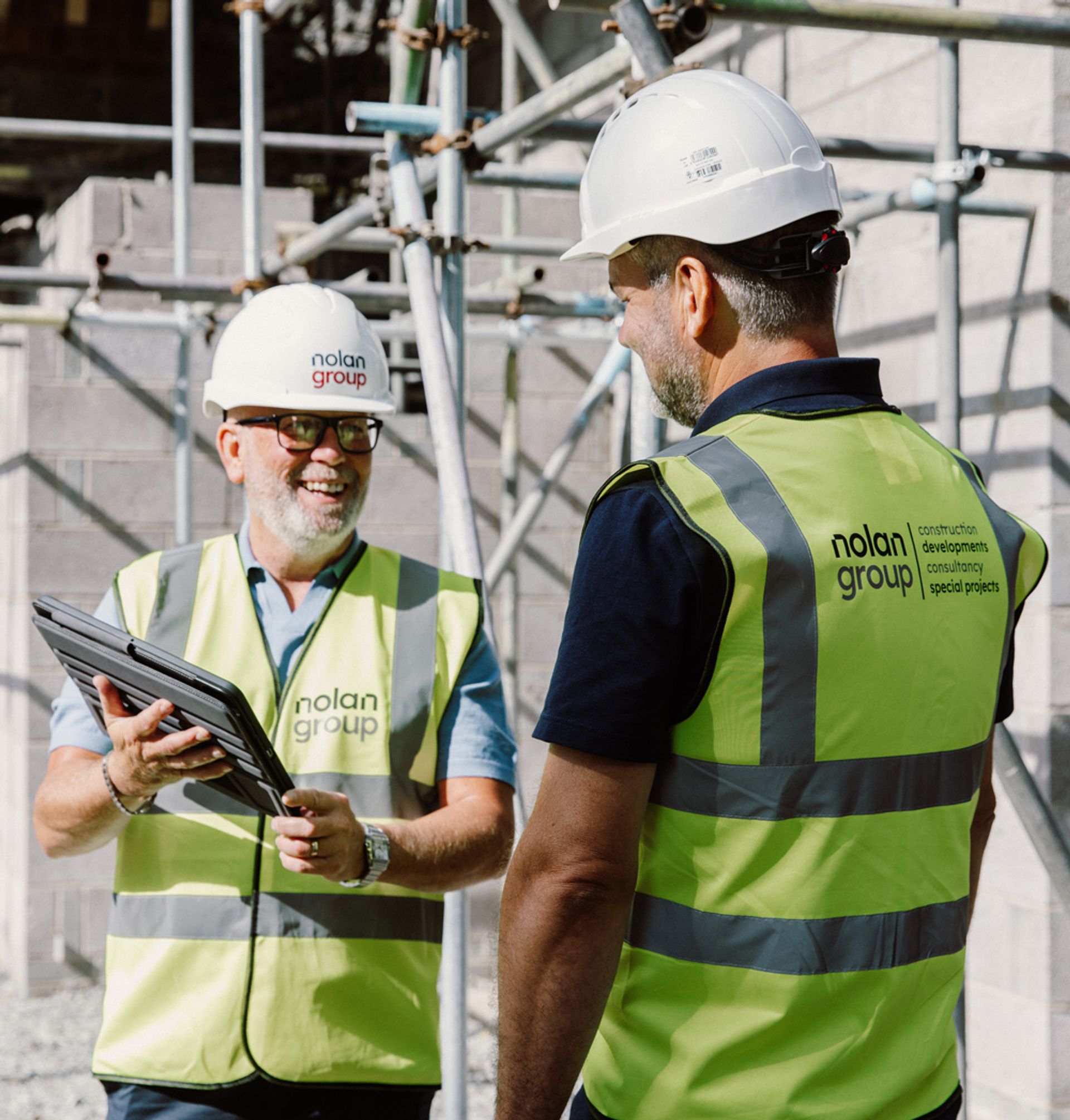 Two of the leadership team on site.