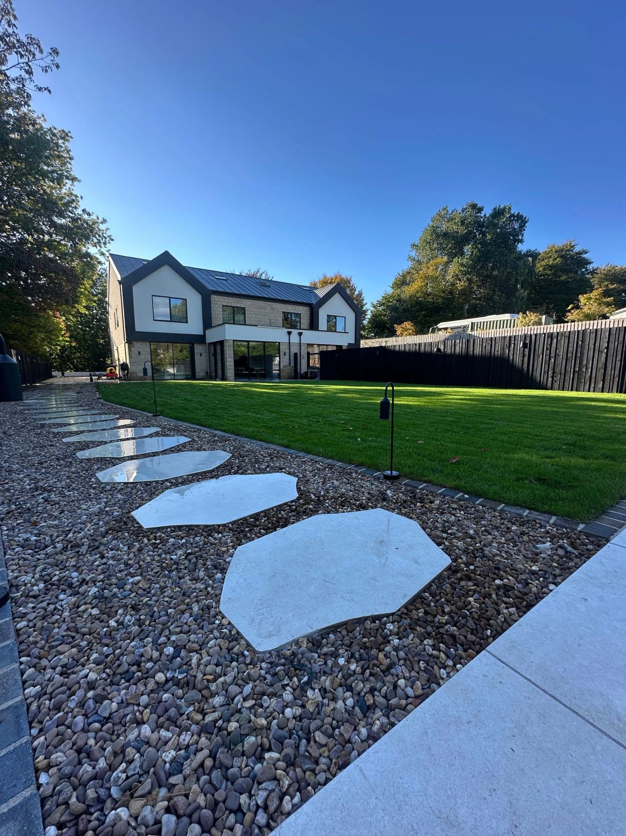 A completed private house built for a residential client.