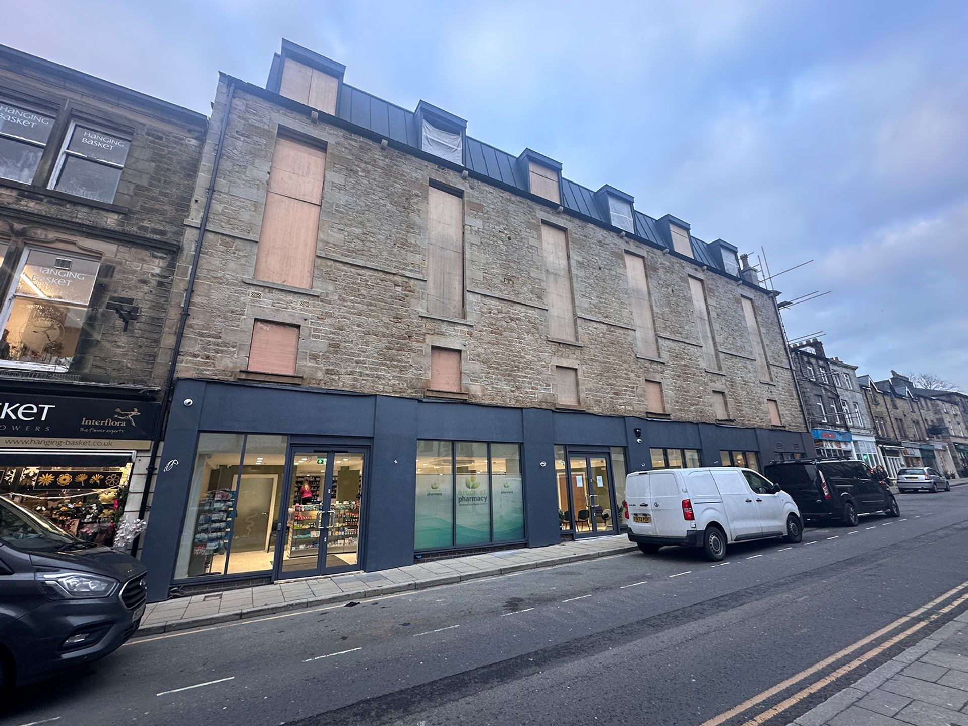 The finished five storey building at Brock Street, Lancaster.