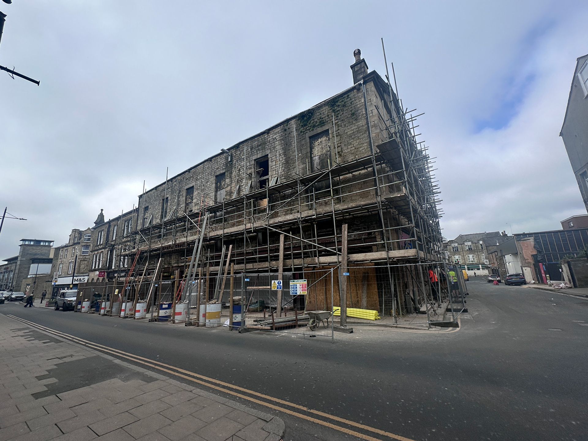 The derelict site as it stood before work began.