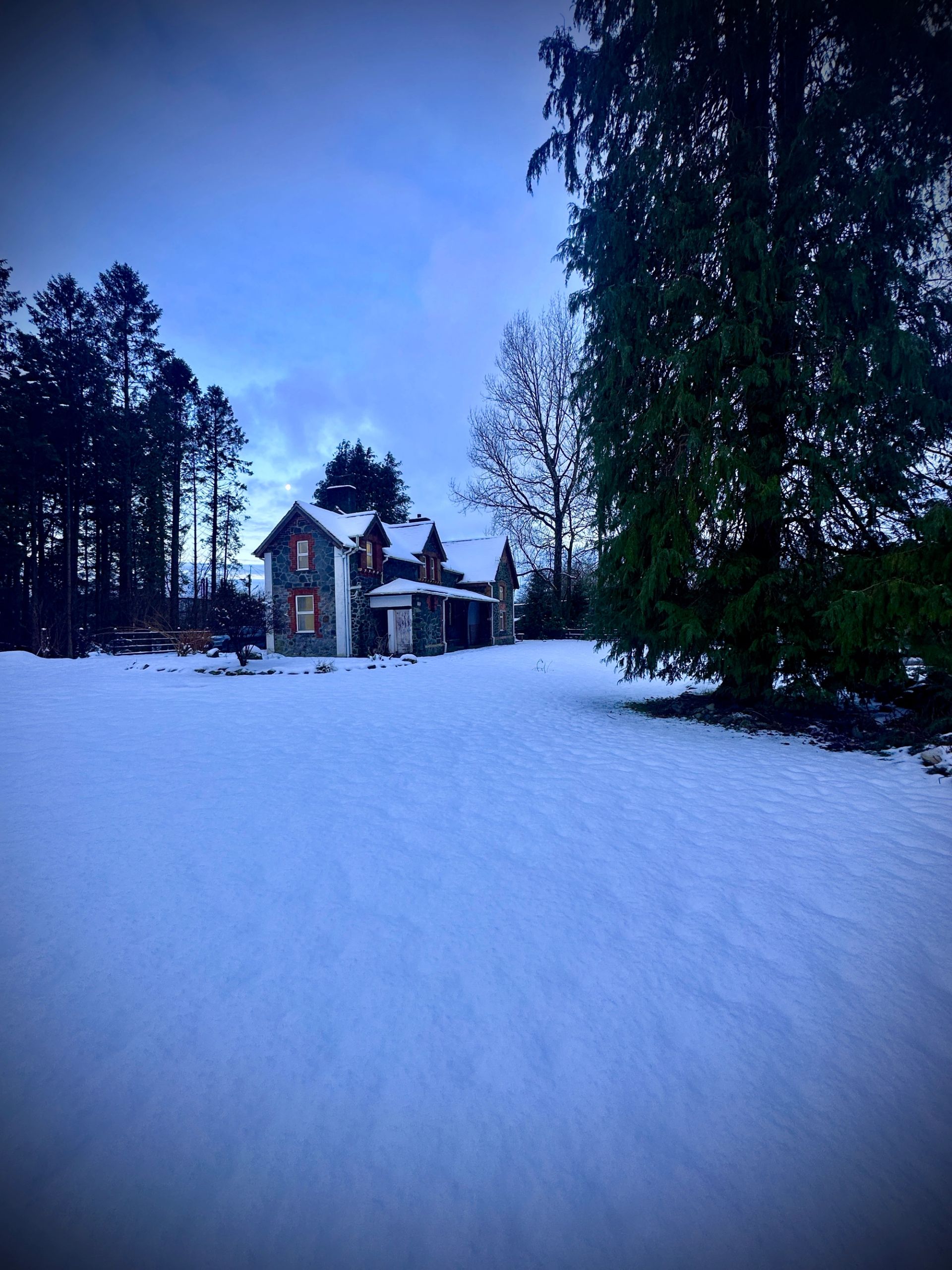 Winter in Llanrug, Snowdonia